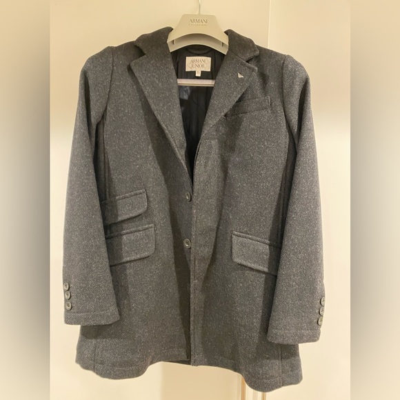 FREE SHIP- Armani Junior wool coat - Picture 1 of 8